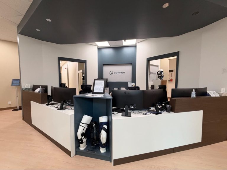 CORPEO clinic, front desk