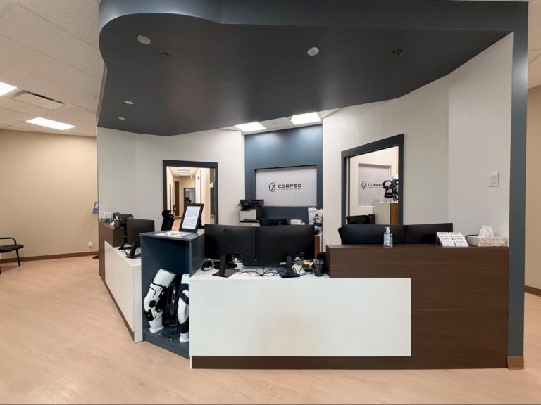 CORPEO clinic, reception