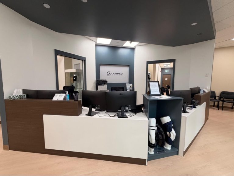 CORPEO clinic, reception